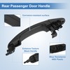 X AUTOHAUX Exterior Rear Passenger Door Handle for Ford Transit