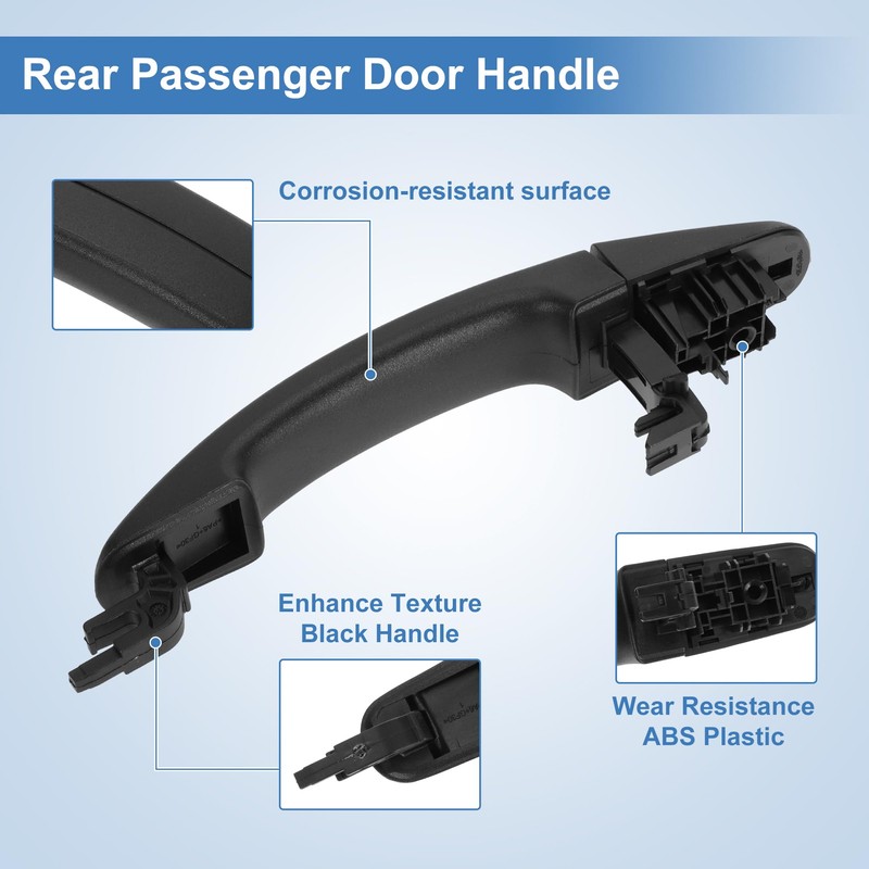 X AUTOHAUX Exterior Rear Passenger Door Handle for Ford Transit