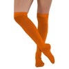 FNA Fashions® Girls Over The Knee Striped Plain Microfiber Socks