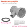 Qrity 1 Pcs Drain Pipe Hose Connector Wye, Kitchen Sink