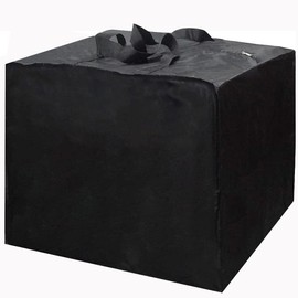 PATIO PLUS Garden Cushion Storage Bag, Waterproof, Anti-UV, Heavy Duty Rip Proof 420D Oxford Fabric 80x80x60cm Black