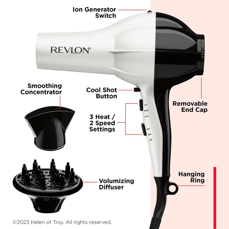 Revlon Shine Booster Hair Dryer | 1875W Smooth Blowout and