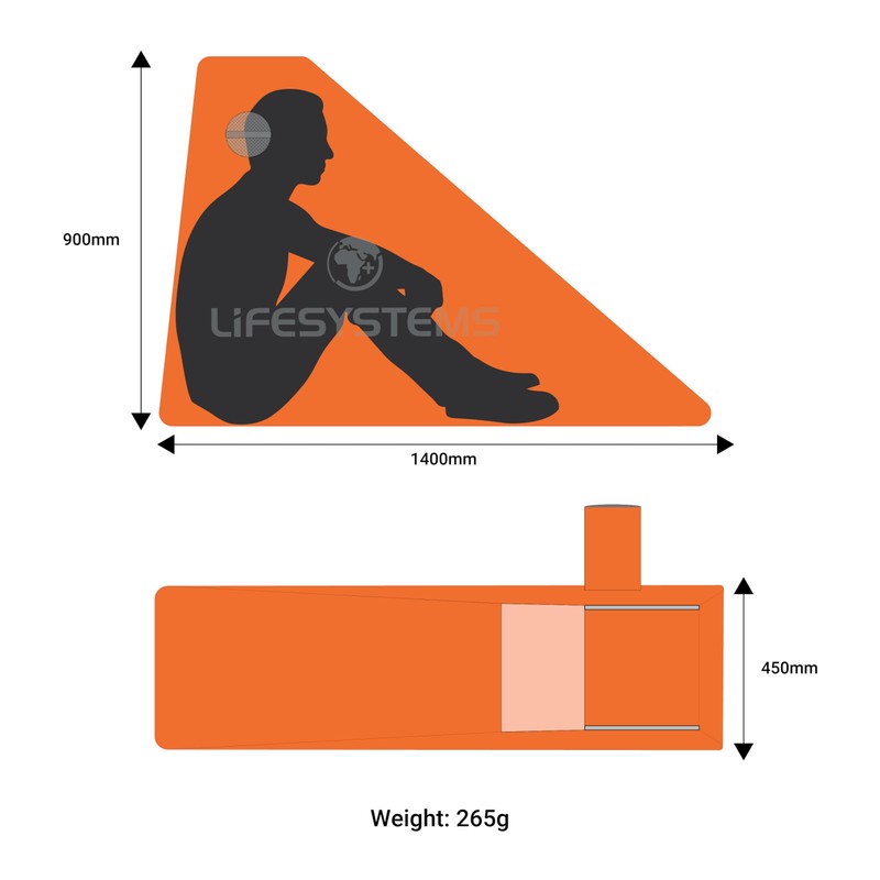Lifesystems Emergency Storm Mountain Survival Shelter for Hiking and Mountaineering,