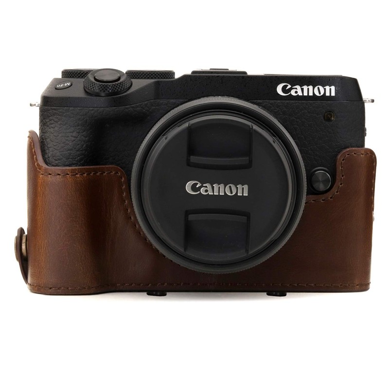 Megagear MG1751 Ever Ready Leather Camera Case Compatible with Canon