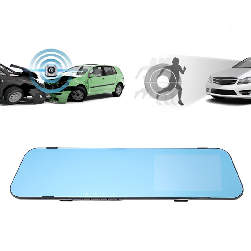 Rearview Mirror Dash Camera 1080P 4.0 Inch Dual Lens Anti