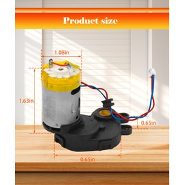 Robot Vacuums Main Brush Motor Compatible with Ecovacs DEEBOT OZMO Yeedi T8 T9 /T8 AIVI/T8/N8 Pro/N8 Pro plus/N8/N8+/920/950/T5/N7/X1/T10 DVX34 DX9G Series Robot Vacuum Replacement Parts