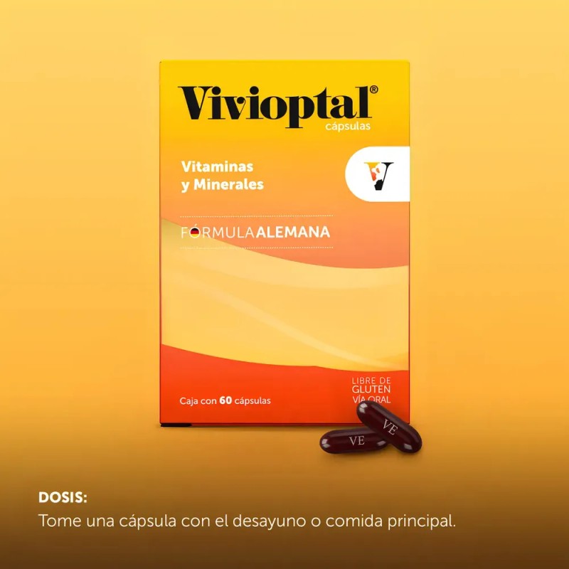 Vivioptal Vitaminas y Minerales 60 Cápsulas