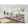 ClosetMaid 1631 Cubeicals 3-Cube Storage Bench, White with Gray Cushion