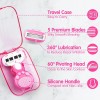 DreamGenius Travel Razors for Women Include 1 Handle and 2