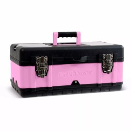 Pink Power 18" Tool Box – Lightweight & Locking Toolbox for Women