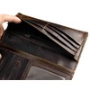 crazy hunter Mens Long Crocodile Head Motorcycle Punk Leather Wallet