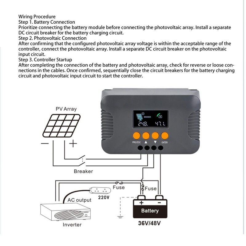 Boost Solar Charge Controller MPPT Solar Panel Regulator 10A 24V