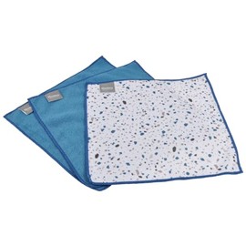 Macosa UMEN193_x2 Microfibre Cloths Set of 6 Blue White Dish Cloths Microfibre Cleaning Cloth Cleaning Cloth Kitchen Towel