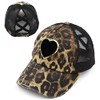 Funky Junque Criss Cross Hat w/Chenille Patch - Heart -