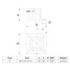 Pipe Connector Type 11 Foot Plate Square Diameter 48.3 mm