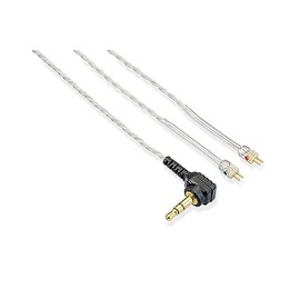 Westone Audio Epic Twisted Audio Cable – 2-Pin Connection + Aramid Fiber Reinforcement, 3.5 MM Stereo Plug – 64 Inches, Clear