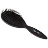 Roger Para Brush Oval Black 11-Row Nylon Bristles Pack of
