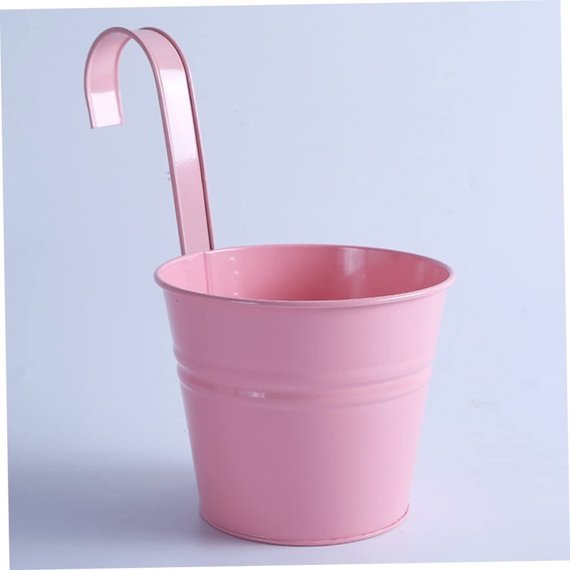 Mipcase 4pcs Detachable Iron Hanging Flowerpot Space Saving Decorative Plant