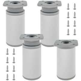 DDHOMIN 4 PCS Adjustable Cabinet Legs,ABS Plastic Furniture Feet for Sofas,Tables and Chairs
