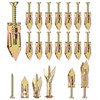 BYSMAH Plasterboard Fixings, 60Pcs 2 Sizes Self Drilling Anchor Screws