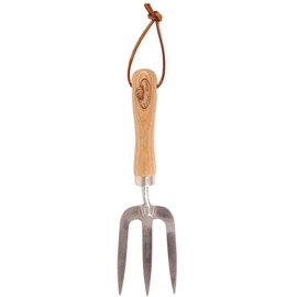 Esschert Design GT10 30 x 9 x 5cm Wood/ Stainless Steel Garden Trident - Brown