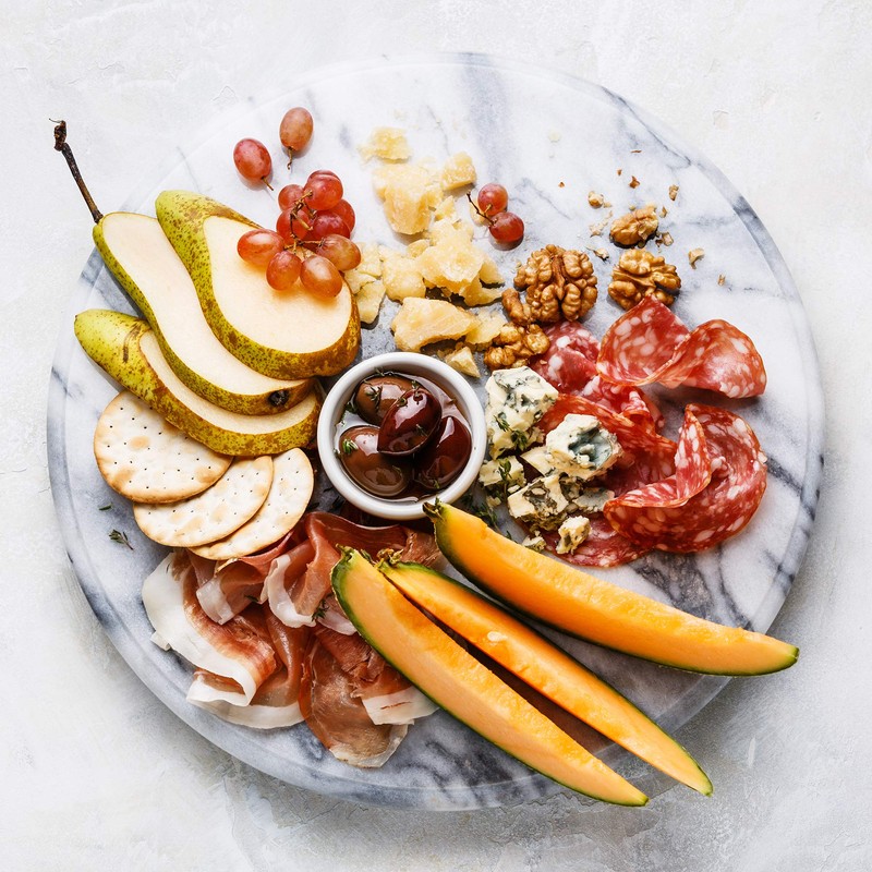 Fox Run 3840 Marble Lazy Susan, White