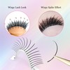 CoMango Premade Spikes Lashes Extensions Wispy Wet Fairy Lash C/D