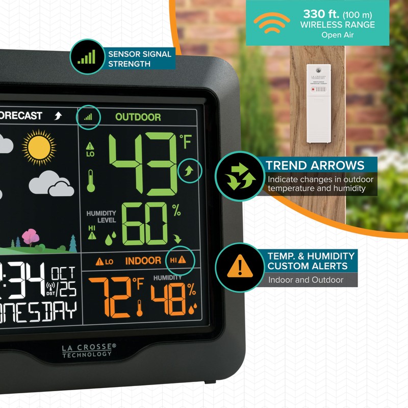 La Crosse Technology L78571 Wireless Color Forecast Station