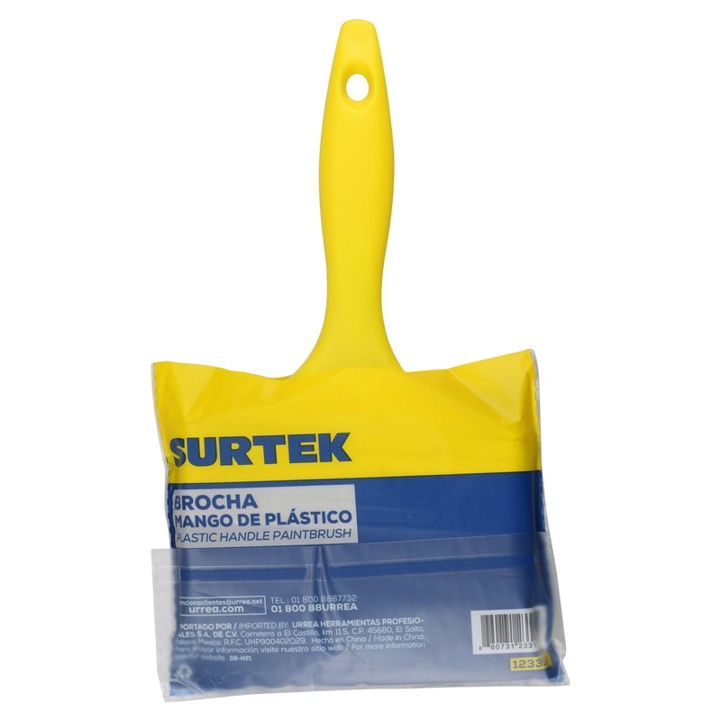Surtek 123317 Brocha de cerdas naturales con mango plástico 5"