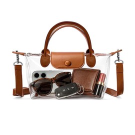 KGAUT Clear Bag for Women,Stadium Approved Crossbody Handbags, Stadium Purse for Concerts & Sports Events