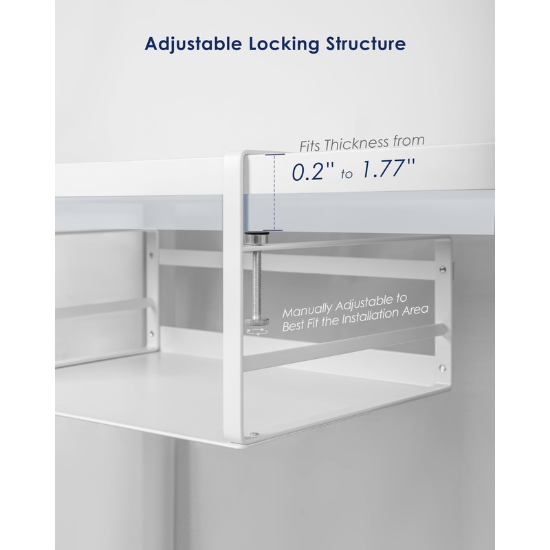 Nxconsu 2Pack Under Shelf Storage Basket Organizer Hanging Holder for