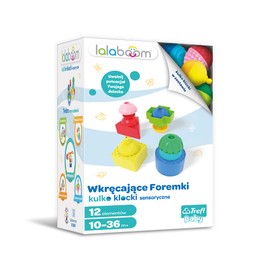 Lalaboom Trefl, Rotating Shapes, Sensor Balls, Locks, Sensory Toy Set, Picture Toy for Girls and Boys, Safe Toy for Children from 10 Months