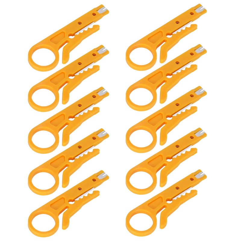 Network Wire Stripper, 10Pcs Mini Wire Stripper, for CAT‑5,CAT‑5e and