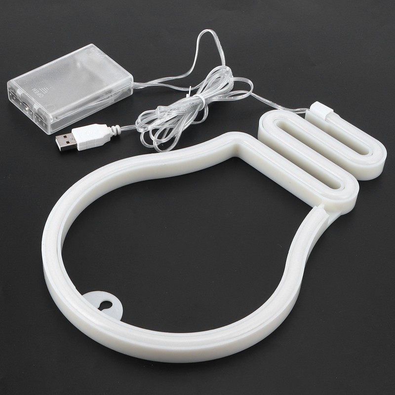 Bulb Shape Neon Light LED Sign for Wall Decor Party