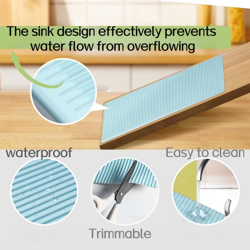 Refrigerator Mats 3PCS Silicone Shelf Liners Refrigerator Mats Heat Resistant