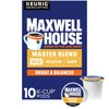 Maxwell House Master Blend Mild Roast K-Cup Coffee Pods, 10