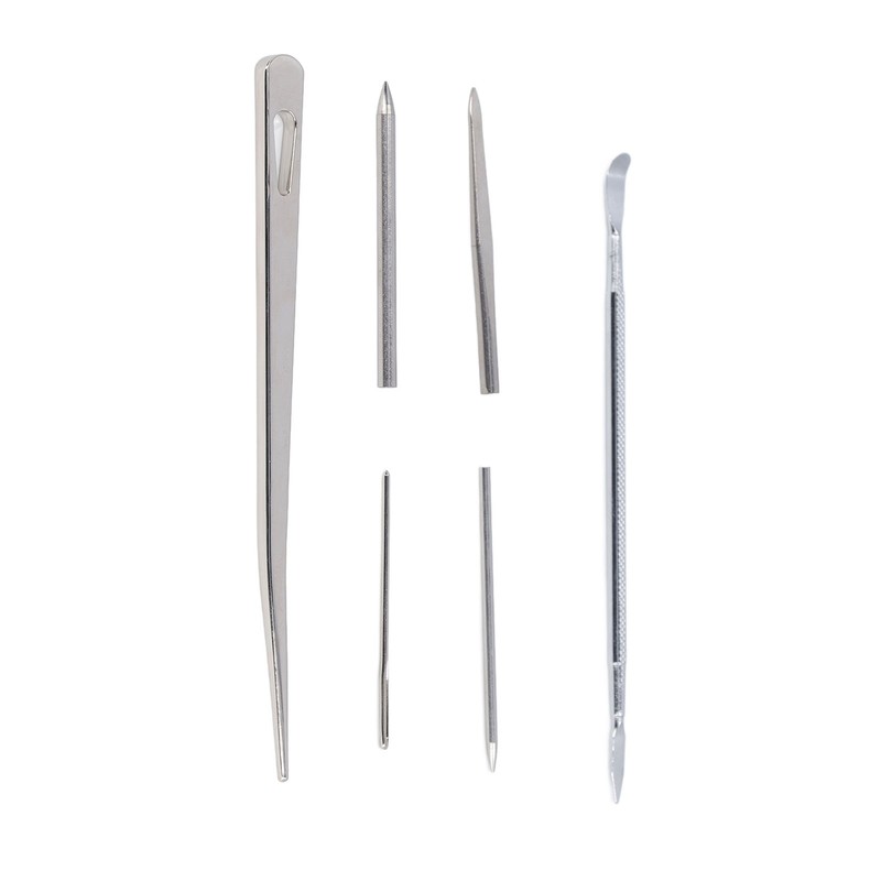 6PCS Paracord Stitching Set Stainless Steel Lacing Needles Smoothing Tool