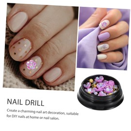 Baluue Floral Nail Charms Beautiful Nail Art Studs for DIY Decoration Versatile for Phone Cases and Crafts