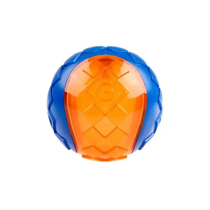 Gigwi Ball Pelota Para Perros Masticable Super Resistente Color Naranja