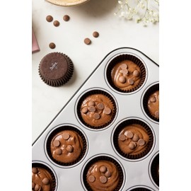 Decora 200 Piece Bruno Baking Cases 32 x 22 mm Brown