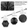 TradMall 2 Pack Travel Umbrella Windproof 46 Inches Large Canopy