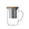 VIVA Minima Balance Glass Infuser Tea Cup - 17 oz