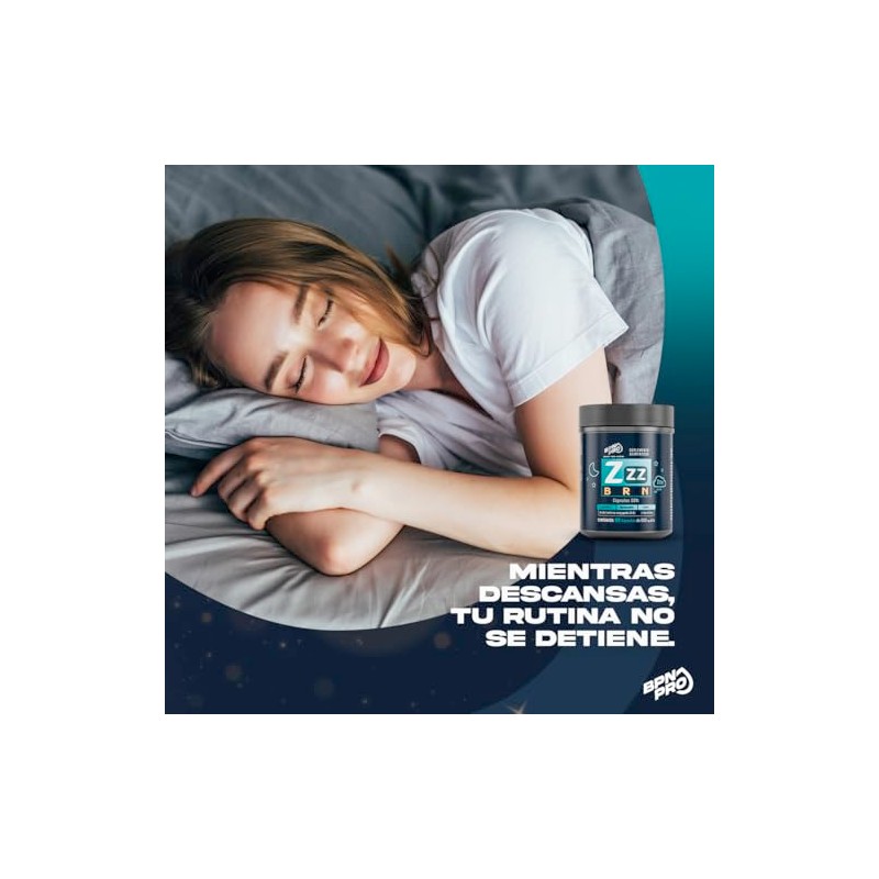 Bpn Pro Zzz Brn Cápsulas Suplemento Nocturno Gaba Magnesio Valeriana