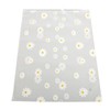 30PCS Frosted Slide Zip Plastic Bags Daisy Pattern Reusable Lightweight