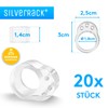 SilverRack® Door Stop Door Handle Buffer, Transparent [Pack of 20]
