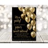 Gold & Black Sweet 16 Invitations With Envelopes