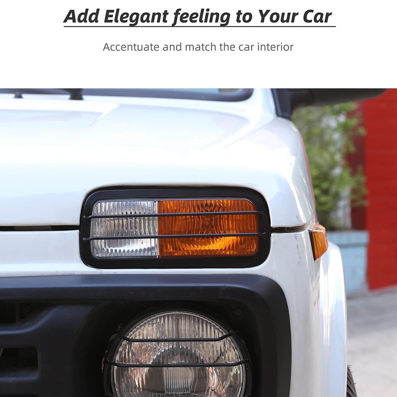 2 x Aluminum Alloy Front Fog Lamp Protector Frame Trim