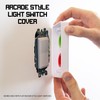 Arcade Light Switch Plate Cover, Single Switch (Black/Red/Blue), 1-Gang Standard