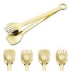 MSY BIGSUNNY Mini Appetizer Tongs Stainless Steel Set of 4,