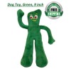 Multipet Gumby Plush Filled Dog Toy, Green, 9 inch (Pack